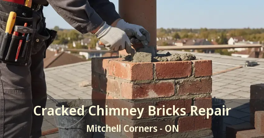 Cracked Chimney Bricks Repair Mitchell Corners - ON