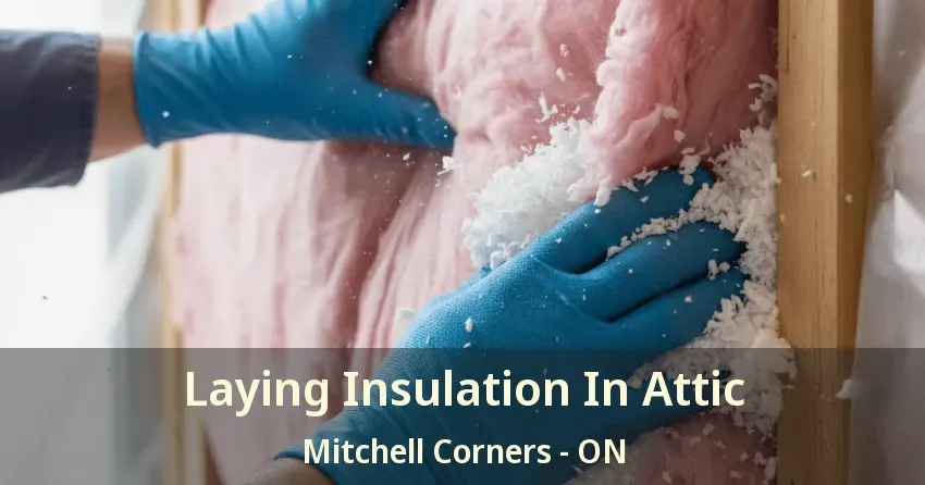 Laying Insulation In Attic Mitchell Corners - ON